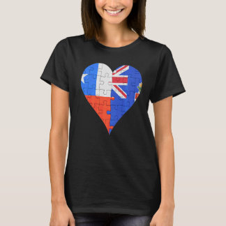 チリカイマン国旗のハート Tシャツ