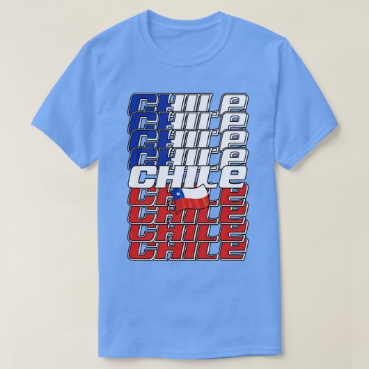 チリカスケード文字3 Tシャツ (デザイン正面)