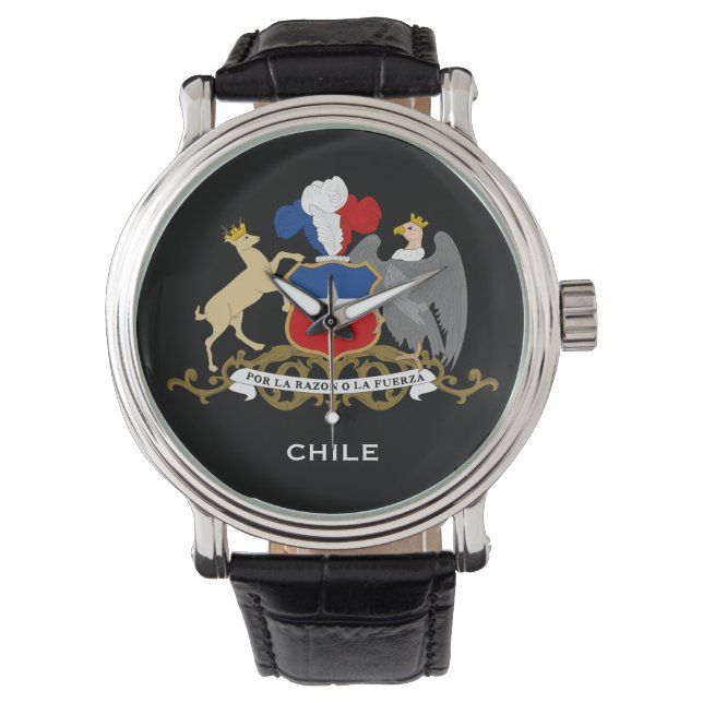 チリカスタムWatch Reloj personalizado de Chile 腕時計 (正面)