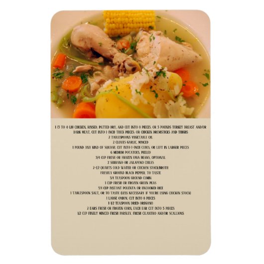 チリカズエラデアベレシピ マグネット (縦)