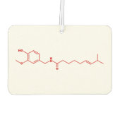 チリカプサイシン分子化学式 カーエアーフレッシュナー (裏面)