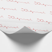 チリカプサイシン分子化学式 ラッピングペーパー (角)