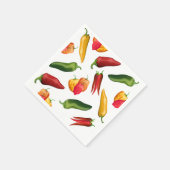 チリカラフルピーパー スタンダードカクテルナプキン (角)