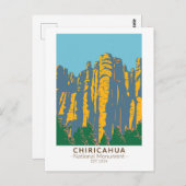 チリカワ国立記念碑ホオドスアリゾナ ポストカード (正面/裏面)