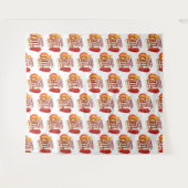 チリクックオフ | BBQコンテスト ステップ＆リピート タペストリー (正面(横))