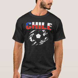 チリサッカーファン誇りを持ったジャージーChili Football Su Tシャツ
