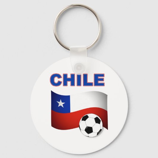 チリサッカーフットボール キーホルダー (正面)