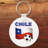 チリサッカーフットボール キーホルダー (正面)