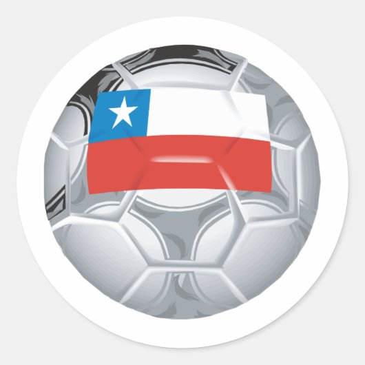チリサッカー ラウンドシール (正面)