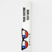 チリシェーズカスタム文字&カラーバナー 横断幕 (縦)