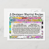 チリスイカマルティーニレシピはがき ポストカード (正面/裏面)