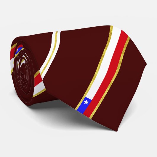 チリストライプ旗 ネクタイ (ロール)