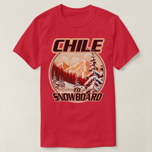チリスノーボード Tシャツ (デザイン正面)