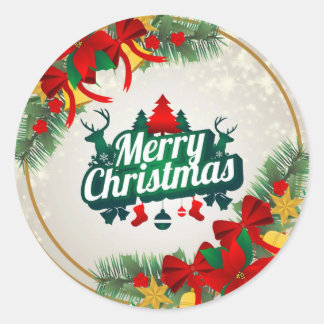 チリスマスティッカー2023 ラウンドシール