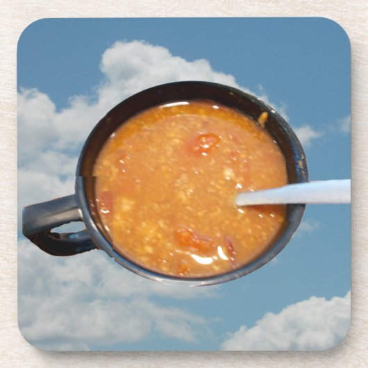 チリスープ懸命プラスチックコースター コースター (正面)