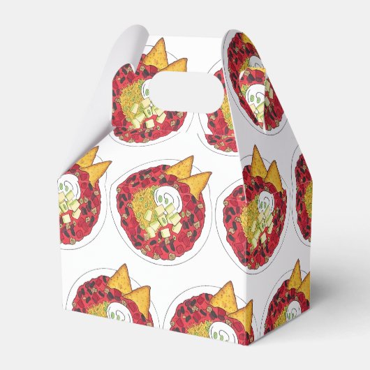 チリチリのボウルのコンCarne調理食品 フェイバーボックス (正面サイド)