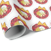 チリチリのボウルのコンCarne調理食品 ラッピングペーパー (ロールコーナー)