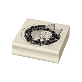 チリチリのボウルのコンCarne調理食品 ラバースタンプ