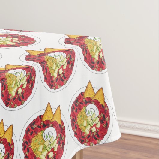 チリチリスープ調理外食ご飯 テーブルクロス (インサイチュ)