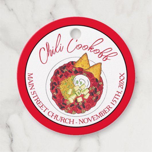 チリチリスープ調理外食ご飯 フェイバータグ (正面)