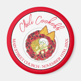 チリチリスープ調理外食ご飯 マグネット