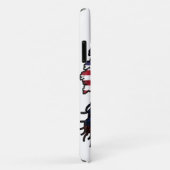 チリチリ米国木のルーツ国旗 Case-Mate iPhoneケース (裏面/右)