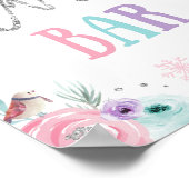 チリバーフードウィンターオネダーランドガール誕生日 ポスター (角)