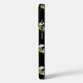 チリビーチクリスマスブラックを追加イニシャル Case-Mate iPhoneケース (裏面 / 左)