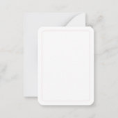 チリピーパー2.5x3.5フラットカード+文字II ノートカード (裏面)