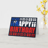 チリフラグ誕生日カード カード (黄色い花)