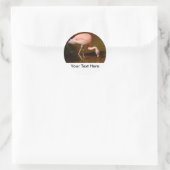 チリフラミンゴ野生動物 ラウンドシール (バッグ)