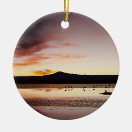 チリフラミンゴ セラミックオーナメント (正面)