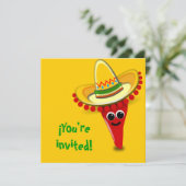 チリペッパーとソンブレロの五月五日 招待状 (スタンド正面)