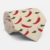 チリペッパーのタイ ネクタイ (ロール)