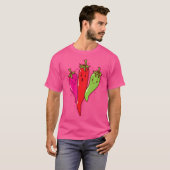 チリペッパーの辛さ スパイススコヴィル Tシャツ (正面フル)