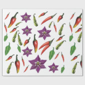 チリペッパーカスタム ラッピングペーパー (フラット)