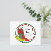 チリペッパーグループサークルフレーム3 ポストカード (スタンド正面)