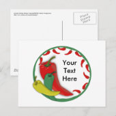 チリペッパーグループサークルフレーム3 ポストカード (正面/裏面)