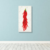 チリペッパーズキッチンアートパネル キャンバスプリント (インサイチュ (ウッドフロア))