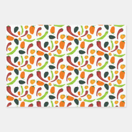 チリペッパーズサウスウェストスパイシーペッパーチリ調理師 ラッピングペーパーシート