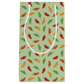 チリペッパーパターン スモールペーパーバッグ (正面)