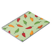 チリペッパーパターン ノートブック (左側)