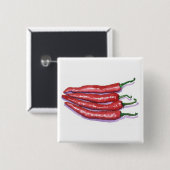 チリペッパーボタン 缶バッジ (正面&裏面)