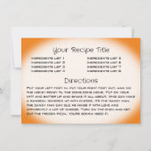 チリペッパー料理クックブックレシピカード 招待状 (裏面)