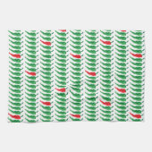 チリペッパー模様 キッチンタオル (横)