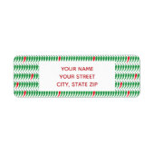 チリペッパー模様 ラベル (正面)