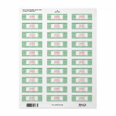 チリペッパー模様 ラベル (フルシート)