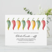 チリペッパー結婚のリハーサルディナー招待状 招待状 (スタンド正面)