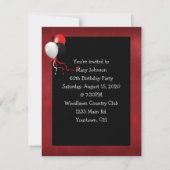 チリペッパー誕生日パーティー 招待状 (裏面)