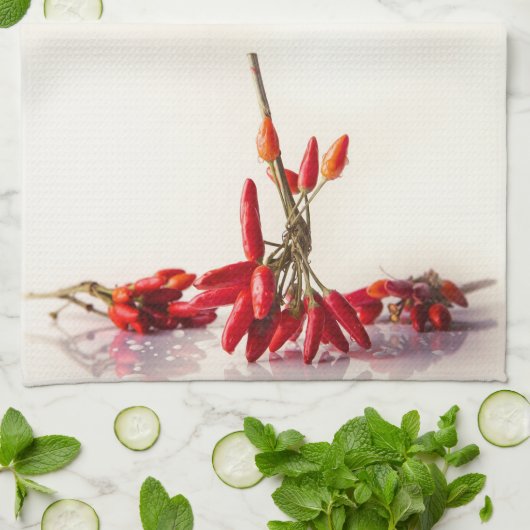 チリペッパー キッチンタオル (折り畳み)